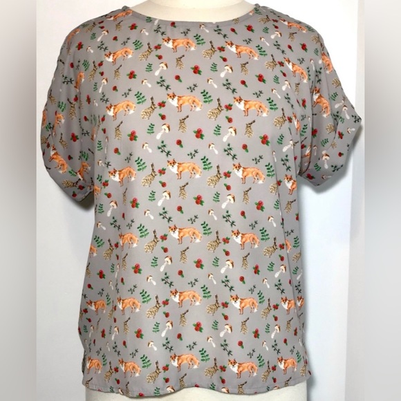 Fox Print Blouse - Picture 2 of 3